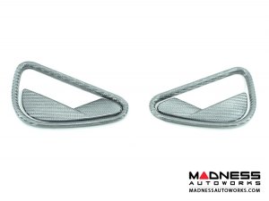 Alfa Romeo 4C Interior Door Handle Set - Carbon Fiber - White Candy